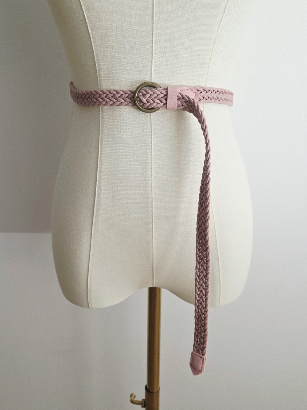 Dusty Rose Braided Belt